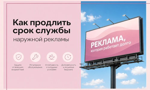 Как продлить срок службы наружной рекламы в  Касимах