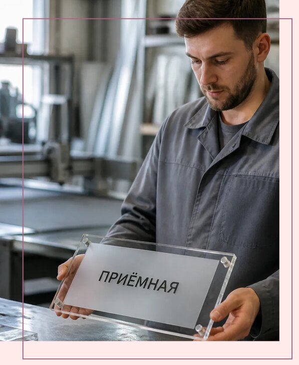 Таблички из оргстекла на заказ в Касимах от 4241 р. | Аванза-Ксм